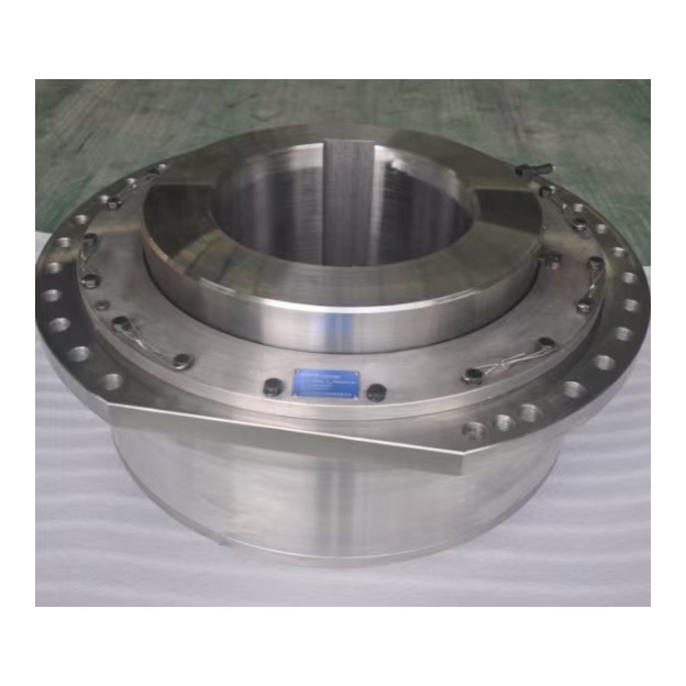 Drum gear coupling for DC type reel